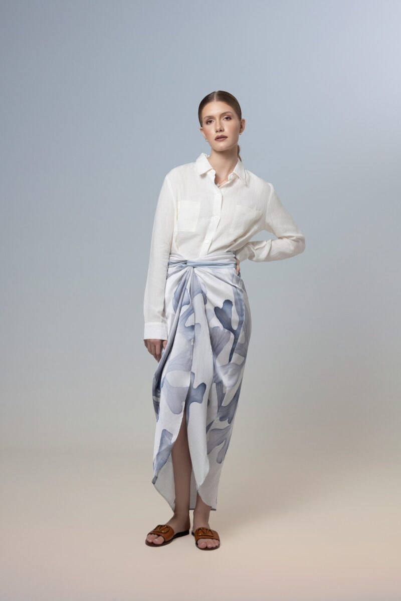 Saia Lenço Pareaux Coral