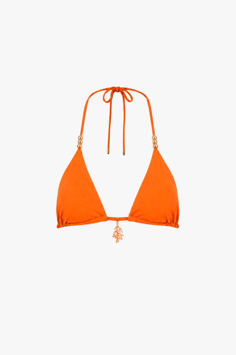 Top Bikini Lunamar Terre Cortininha - Coral, S
