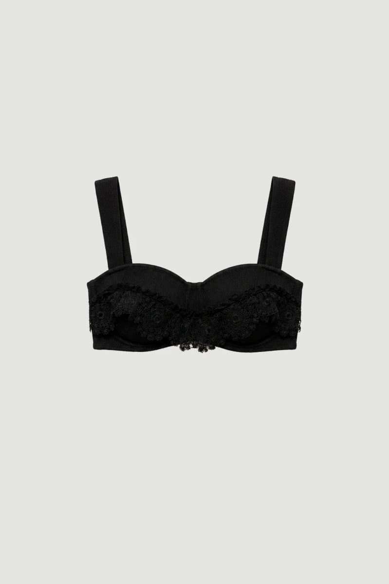 Ibiza Lace Half-Cup Bikini Top